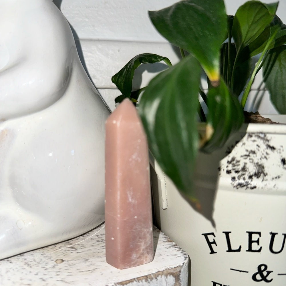 Pink Opal Crystal Tower